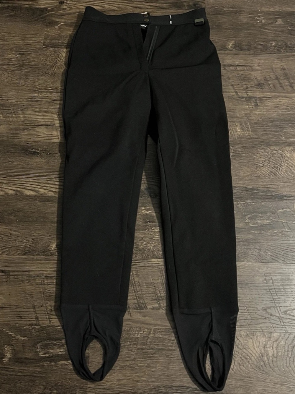 Vintage Women’s ski pants Black Stirrup Leggings Active Bottoms winter wear